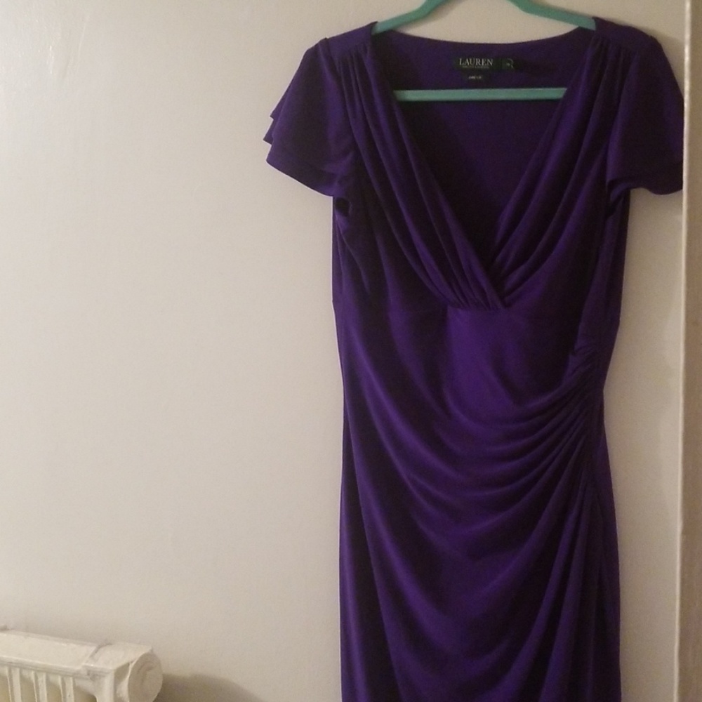Ralph Lauren Deep Purple Cocktail Dress